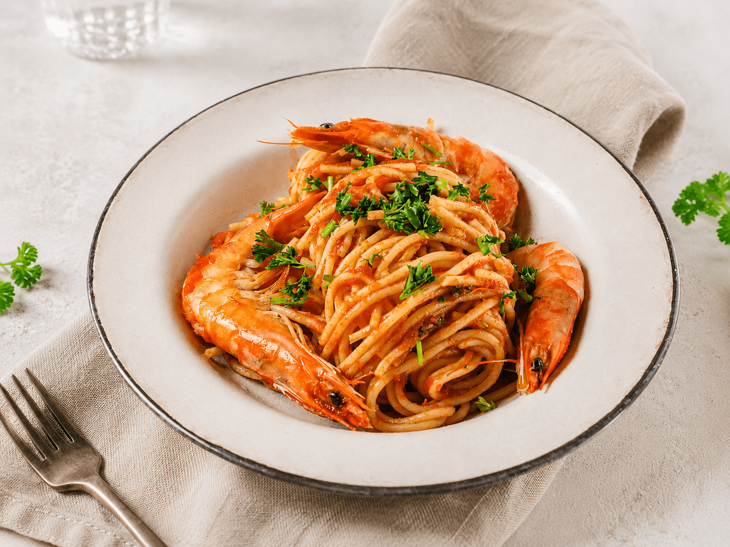 Easy Prawn Spaghetti